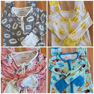 Little Sleepies bamboo sleepers 6-12 months BUNDLE